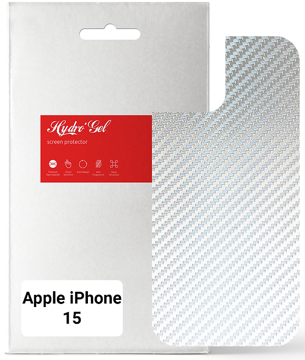 Фото - Захисна плівка для смартфону Armorstandart на задню панель for Apple iPhone 15 Carbone Silver (ARM71897)