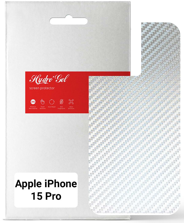 Фото - Захисна плівка для смартфону Armorstandart на задню панель for Apple iPhone 15 Pro Carbone Silver (ARM71905)
