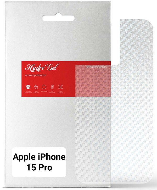 Фото - Захисна плівка для смартфону Armorstandart на задню панель for Apple iPhone 15 Pro Carbone Transparent (ARM71906)