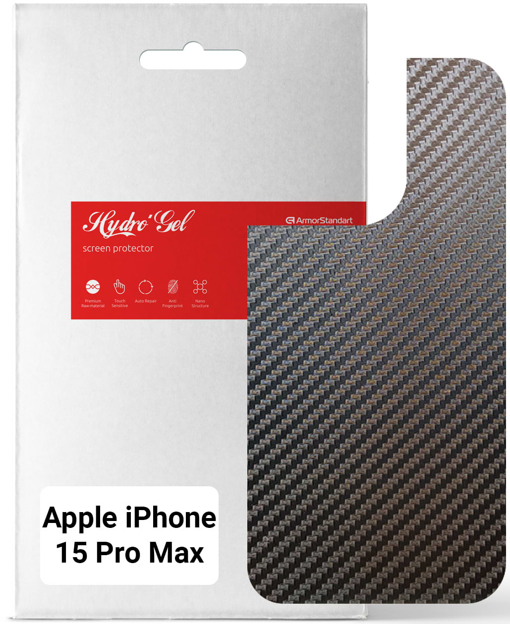 Защитная пленка для смартфона Armorstandart на заднюю панель for Apple iPhone 15 Pro Max Carbone (ARM71908)