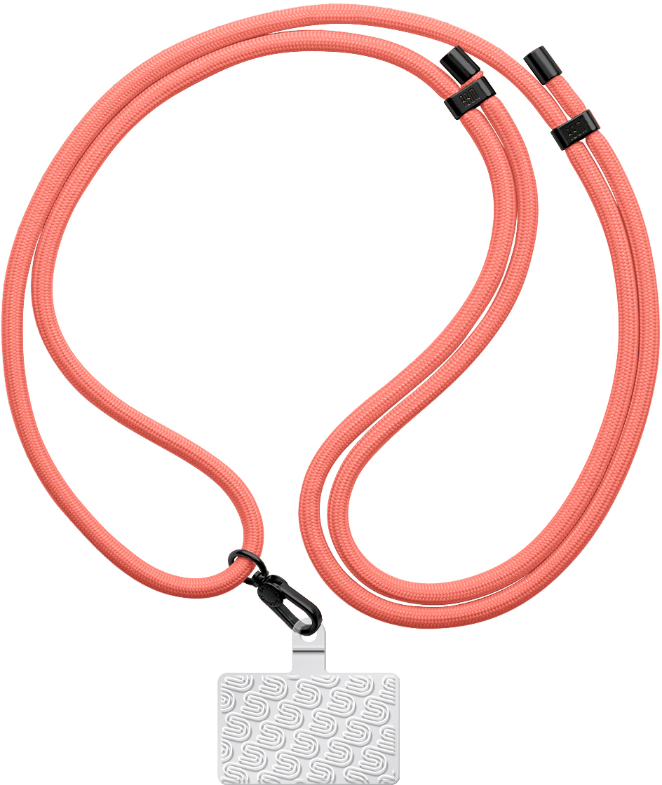 Ремінець для смартфону Armorstandart Rope Black Rose with Clear holder (ARM86563) - Фото 1