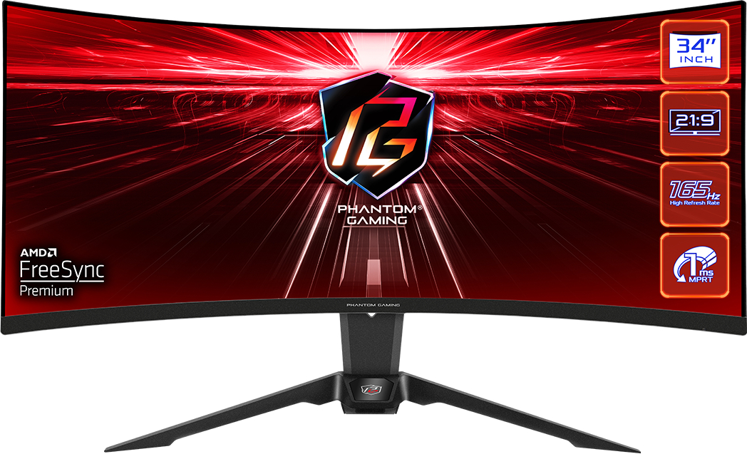 Монитор игровой ASRock PG34WQ15R2B - Фото 1