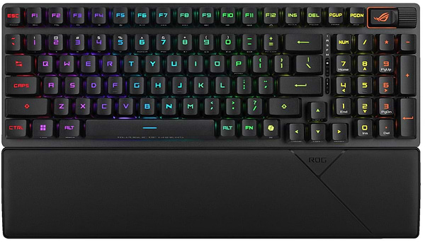 Фото - Клавіатура бездротова ігрова Asus ROG Strix Scope II RX Optical USB-A/WL/BT EN RGB Black (90MP03S0-BKUA20)
