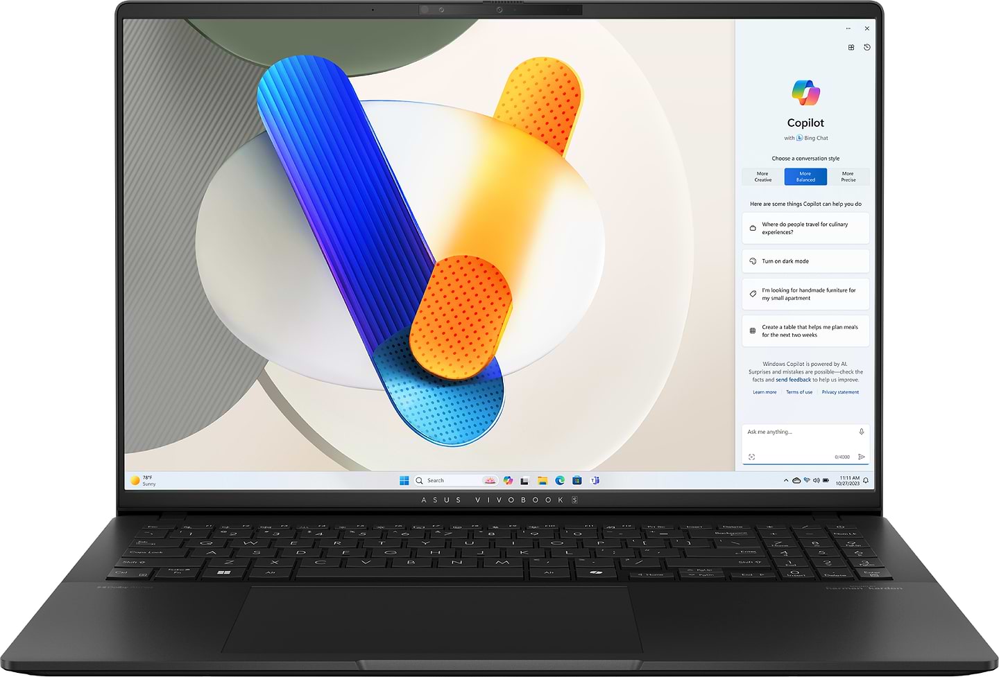 Ноутбук Asus Vivobook S 16 S5606MA-MX005W Neutral Black - Фото 1