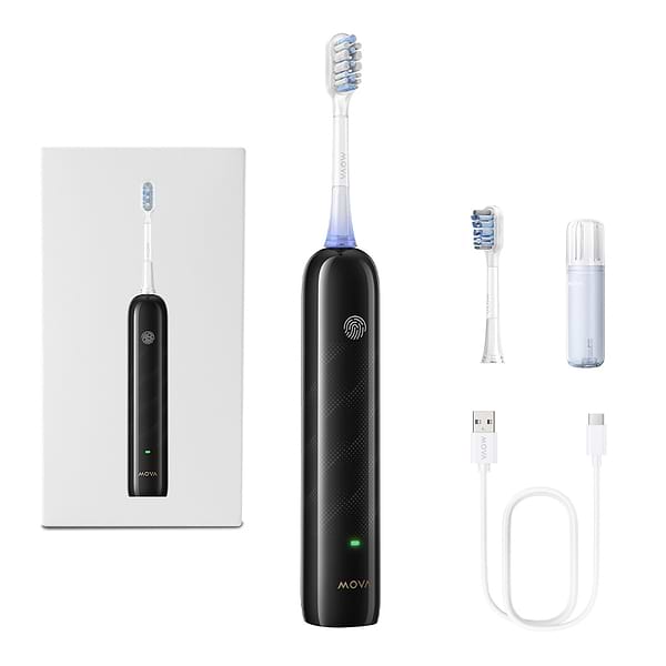 Фото - Зубна щітка електрична Mova Fresh Black (ATB13A-BK) Фото - Зубна щітка електрична Mova Fresh Black (ATB13A-BK)