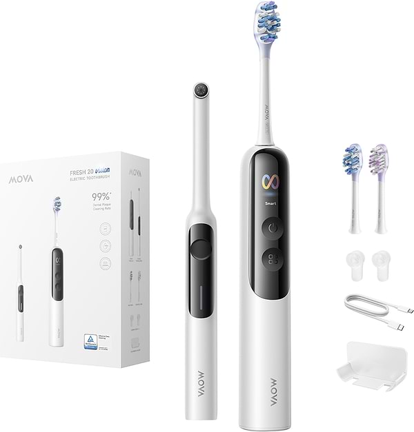 Фото - Зубна щітка електрична Mova Fresh 20 Sensus White (ATS25B-WH)