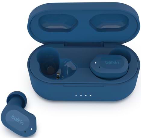 Наушники вкладыши беспроводные TWS Belkin Soundform Play True Wireless Blue (AUC005BTBL) - Фото 1