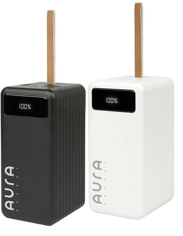 Фото - Батарея мобильная Aura NRG-P100 100000 mAh 22.5W White (PBANRG-P100W)