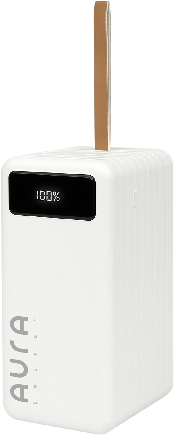 Фото - Батарея мобильная Aura NRG-P100 100000 mAh 22.5W White (PBANRG-P100W)