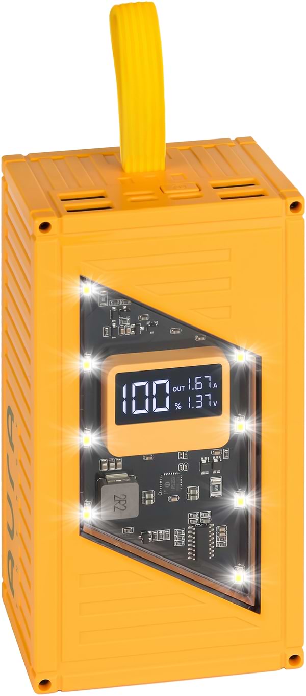 Фото - Батарея мобільна Aura NRG-P30 30000 mAh 22.5W Yellow (PBANRG-P30Y)