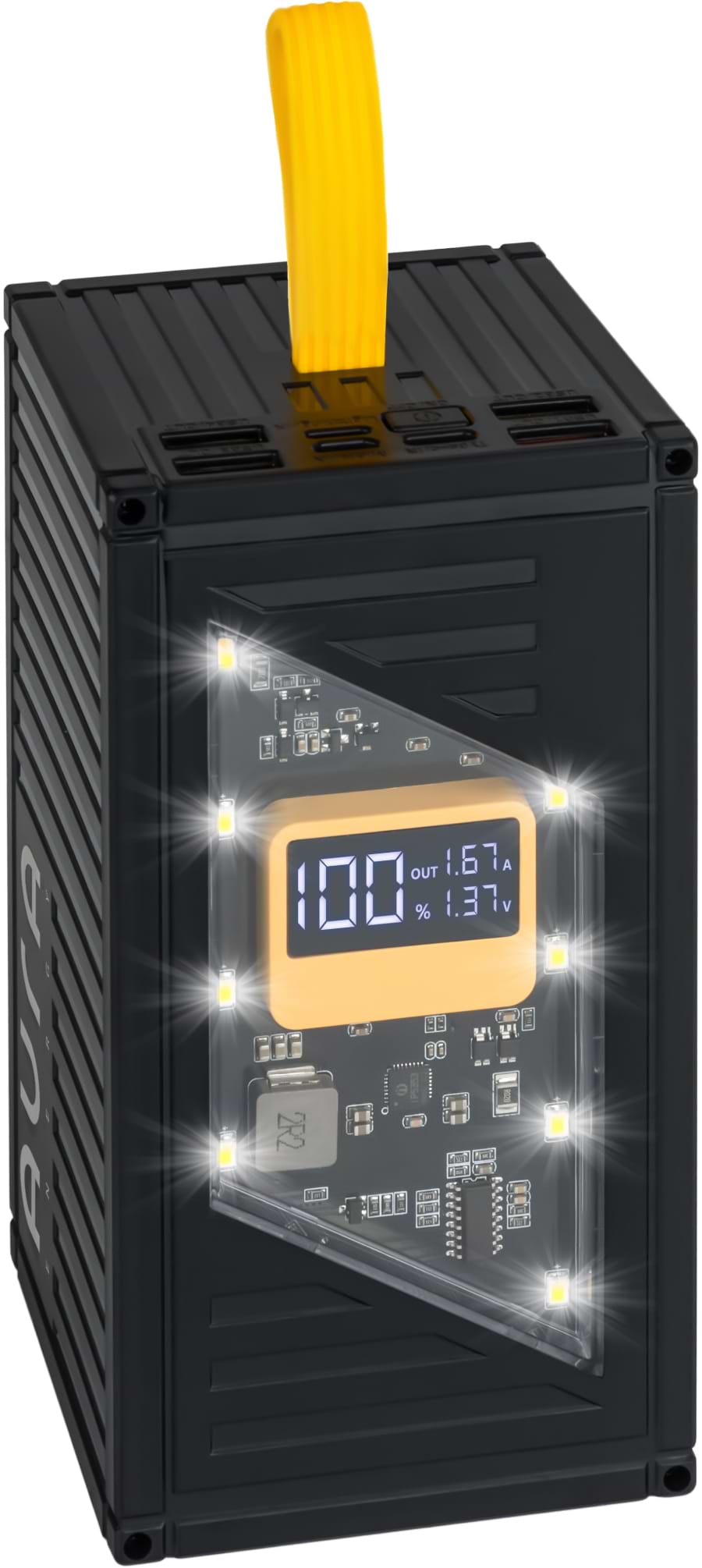 Батарея мобильная Aura NRG-P50 50000 mAh 22.5W Black (PBANRG-P50B) - Фото 1