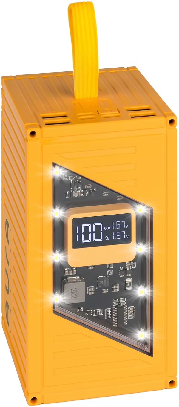 Фото - Батарея мобильная Aura NRG-P50 50000 mAh 22.5W Yellow (PBANRG-P50Y)