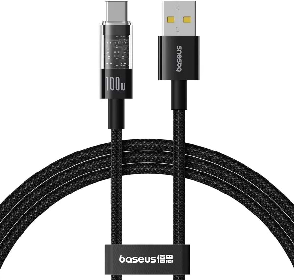 Купить Кабель синхронизации данных Baseus Gem Series Fast Charging Data Cable USB to Type-C 100W 20V 5A 1m (P10373002111-00) - Фото 1 Кабель синхронизации данных Baseus Gem Series Fast Charging Data Cable USB to Type-C 100W 20V 5A 1m (P10373002111-00) - Фото 1