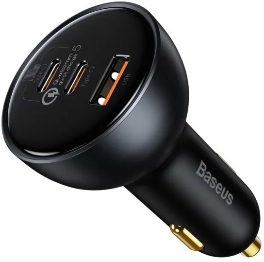 Фото - Автомобільний зарядний пристрій Baseus Qualcomm Quick Charge 5 Multi-port 160W (TZCCZM-0G)