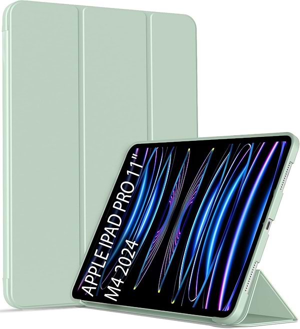Фото - Чохол для планшету BeCover Tri Fold Soft TPU Silicone for Apple iPad Pro 11'' M4 2024 Light Green (711747)