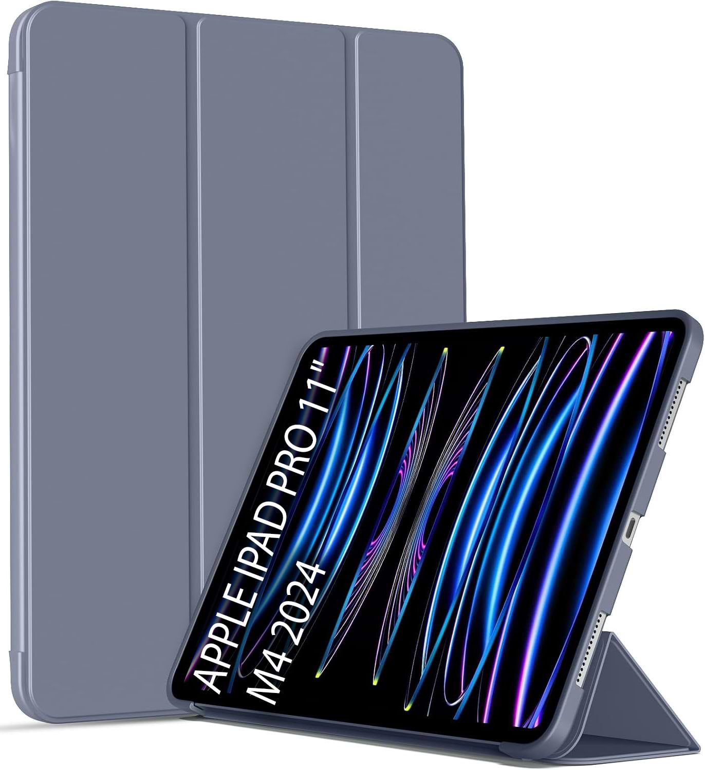 Чохол для планшету BeCover Tri Fold Soft TPU Silicone for Apple iPad Pro 11'' M4 2024 Purple (711749) - Фото 1