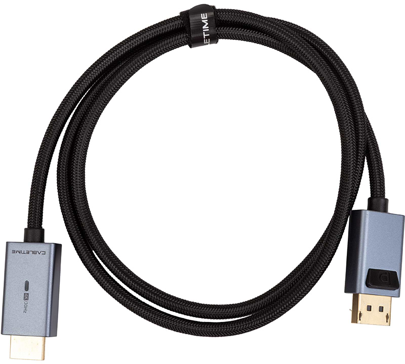 Кабель Cabletime DisplayPort - HDMI, 4K/30Hz, 1m (CD31H)