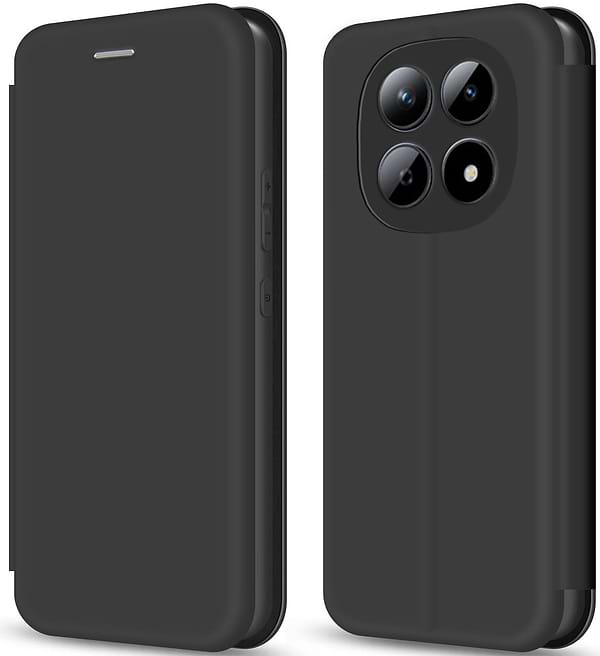 Фото - Уценка - Чехол для смартфона MAKE Flip for Xiaomi Redmi Note 15 Pro 5G, Black  (MCP-XRN15P5GBK)
