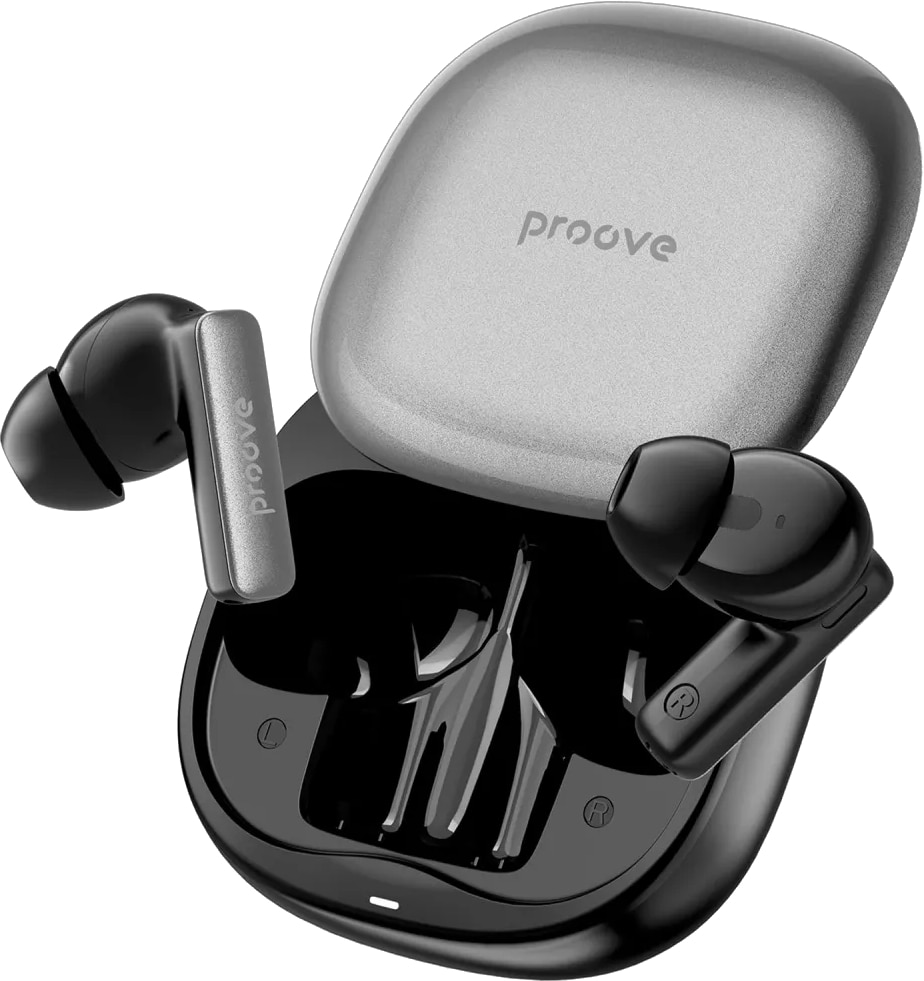 Навушники вкладиші бездротові TWS Proove NoLimit TWS with Hybrid ANC Black/gray (TWNL0001AP13) - Фото 1
