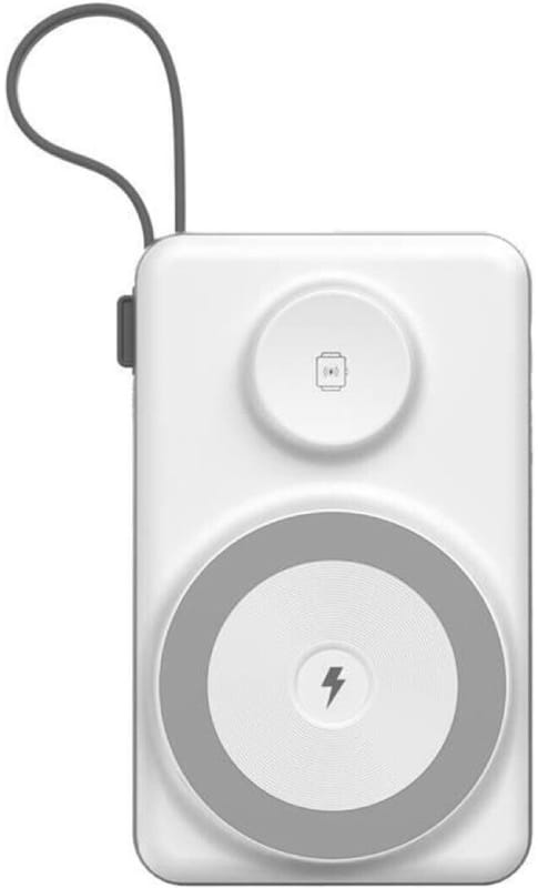 Фото - Батарея мобильная Choetech Magnetic Wireless 20000mAh 22.5W,USB-A,2xUSB-C PD,QC3.0,Apple Watch charger White (B696-GW)