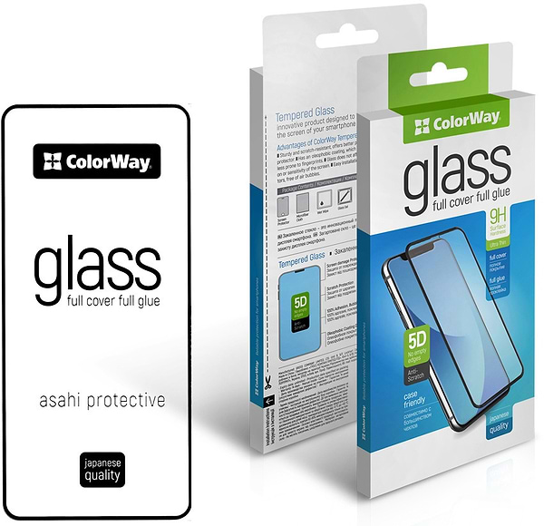 Фото - Защитное стекло для смартфона Colorway 9H FC glue Samsung Galaxy A35 Black (CW-GSFGSGA356-BK)