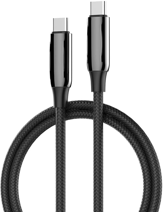 Кабель синхронізації даних Colorway Type-C - Type-C (PVC+Aluminum Alloy) (PD Fast Charging 240W) 5А 1м Black - Фото 1