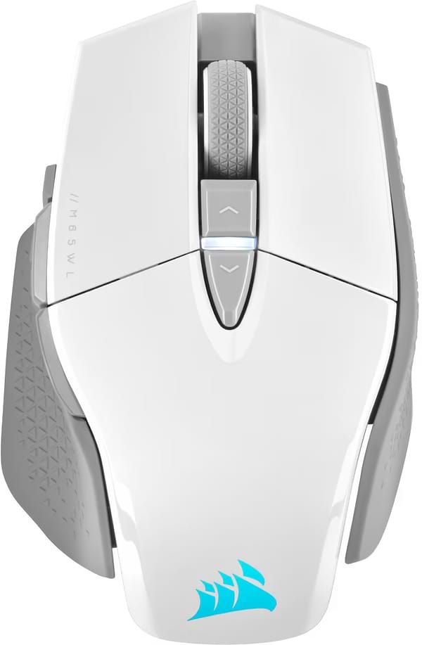 Фото - Миша бездротова ігрова Corsair M65 RGB Ultra Wireless Tunable FPS LED ALU White (CH-9319511-EU2)