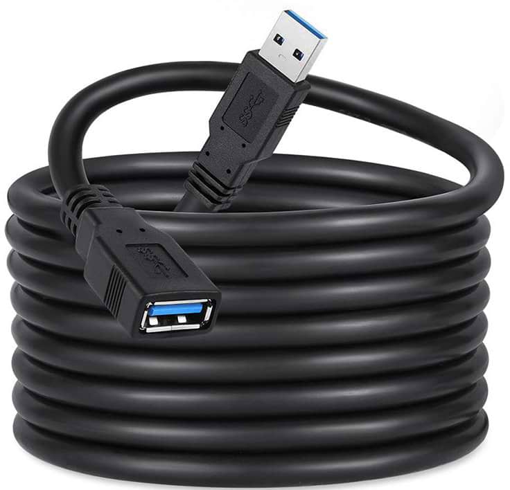 Кабель USB Type-A - USB Type-A Colorway USB 3.0 AM / AF 1.8m (CW-CBUF075-BK) - Фото 1