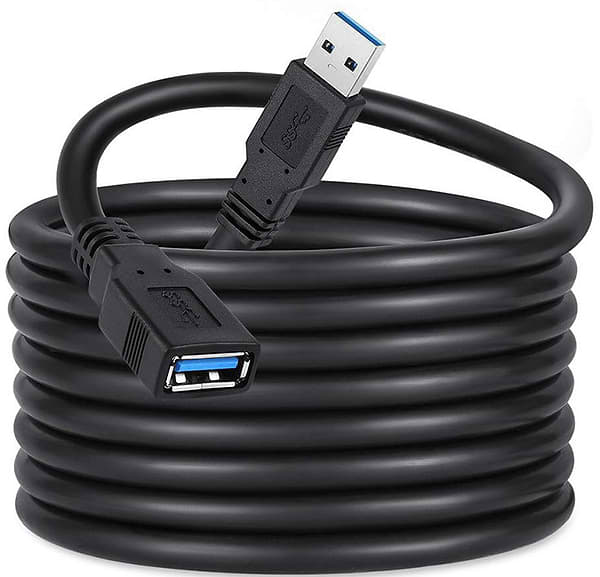 Фото - Кабель USB Type-A - USB Type-A Colorway USB 3.0 AM / AF 1.8m (CW-CBUF075-BK)