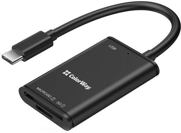 Фото - Кардридер Colorway USB-C to USB 3.0/SD/MicroSD (CW-CR-02) Фото - Кардридер Colorway USB-C to USB 3.0/SD/MicroSD (CW-CR-02)
