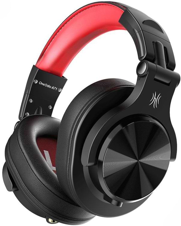Навушники повнорозмірні дротові OneOdio A71 Red - Фото 1