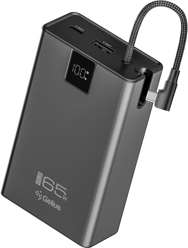 Батарея мобильная Gelius Veyron GP-PB312 20000mAh 65W(QC/PD) Black (101556)