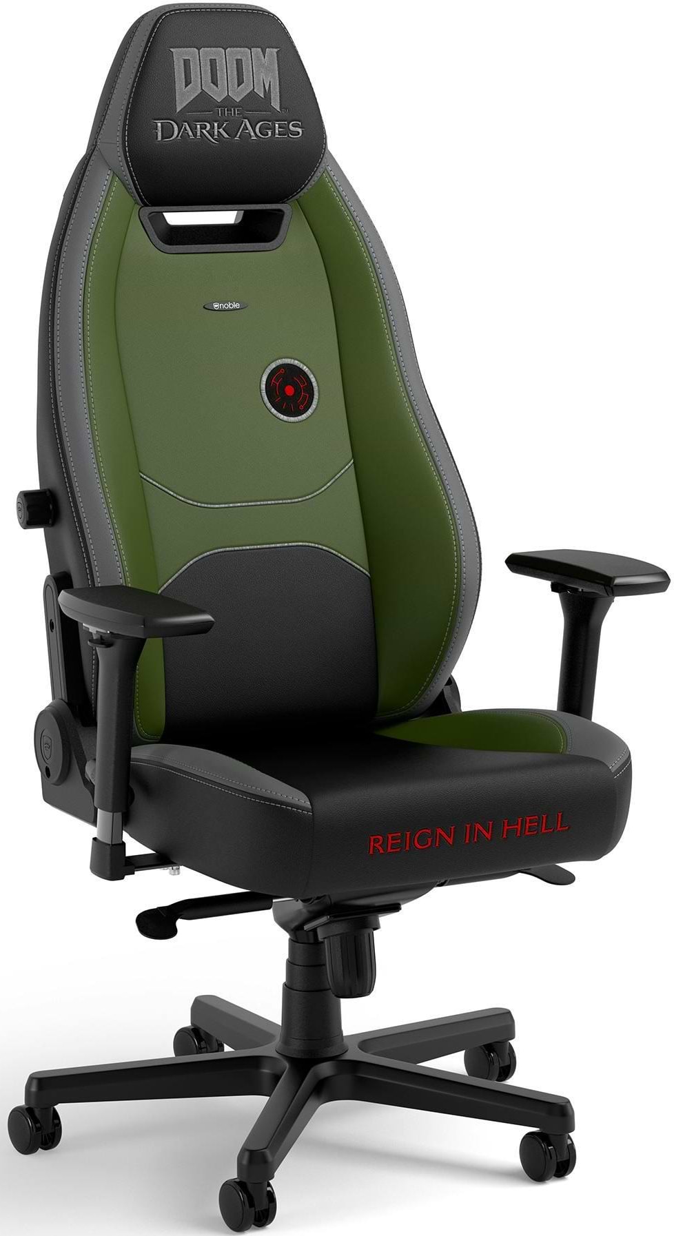 Кресло для геймеров Noblechairs LEGEND DOOM the Dark Ages Green (NBL-LGD-PU-DDA)
