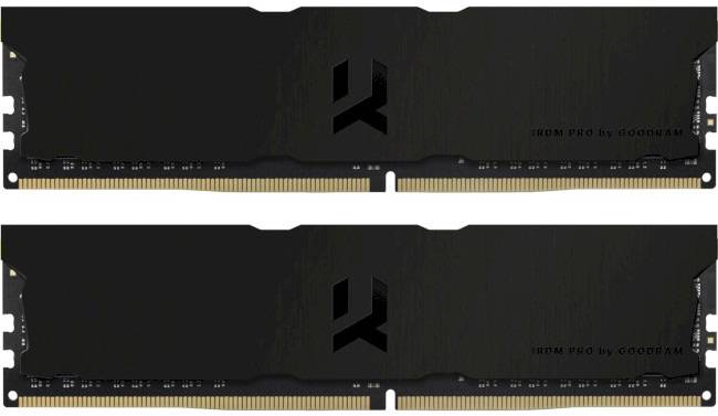 Фото - Уценка - Память DDR Goodram DDR4 2x16GB/3600 Goodram IRDM Pro Deep Black (IRP-K3600D4V64L18S/32GDC)
