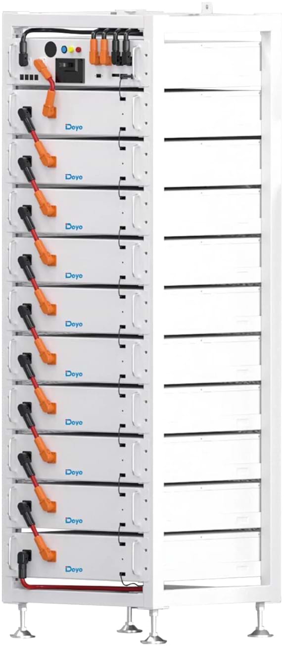Система зберігання енергії Deye BOS-A10, 76.8kW, 384V, 200Ah, LiFePO4, HVB1000V, RACK