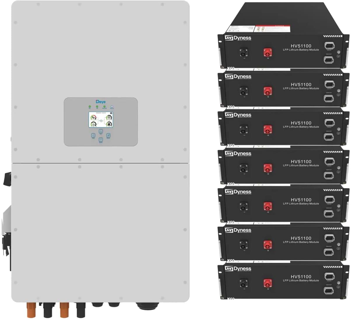 Система зберігання енергії Deye SUN-30K-SG01HP3-EU-BM3-HV51100-7-35.84kW-LFP