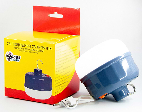 Фото - Фонарь аккумуляторный DENGOS комплект: светильник 5V, 60W и USB LED лампа 5V, 5W с кабелем 1м (DG-2LED-03)