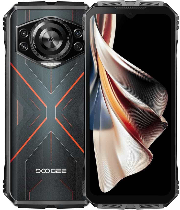 Смартфон Doogee S Cyber 8/256GB Black/Red - Фото 1