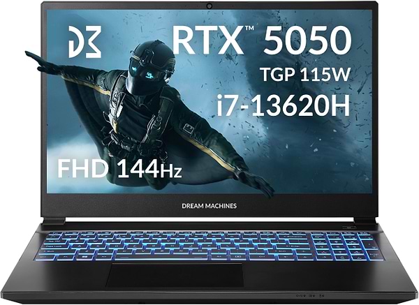 Фото - Ноутбук ігровий Dream Machines CI7-13620H (RG5050-15UA27) Black