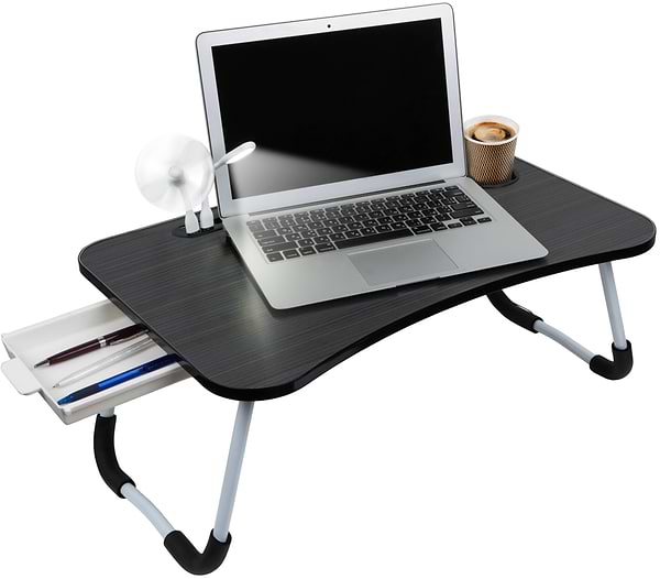 Фото - Стіл для ноутбука Dyxon Transformix 2 USB LED Fan Black Wood (DXN-snb-tmx2bwd)