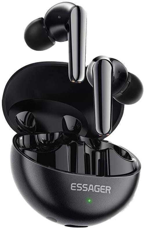 Навушники вкладиші бездротові TWS Essager Yuexin ANC Double TWS Bluetooth Earphones Black (EEJTWS-YX01-Z) - Фото 1