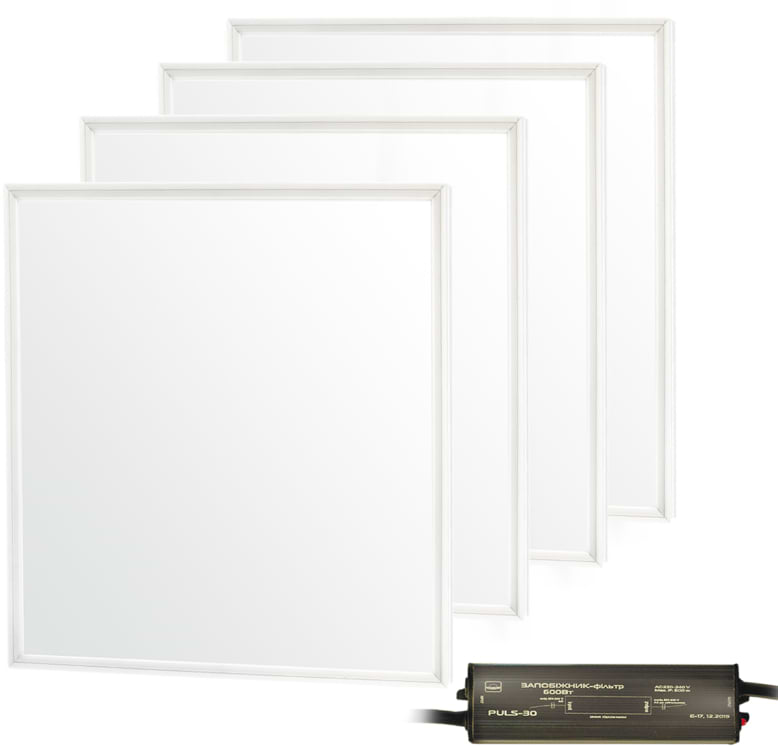 Светодиодный светильник EVROLIGHT c 4-х панелей PANEL-36 4000K + Предохранитель ЕВРОСВЕТ PULS-30 (000040972)