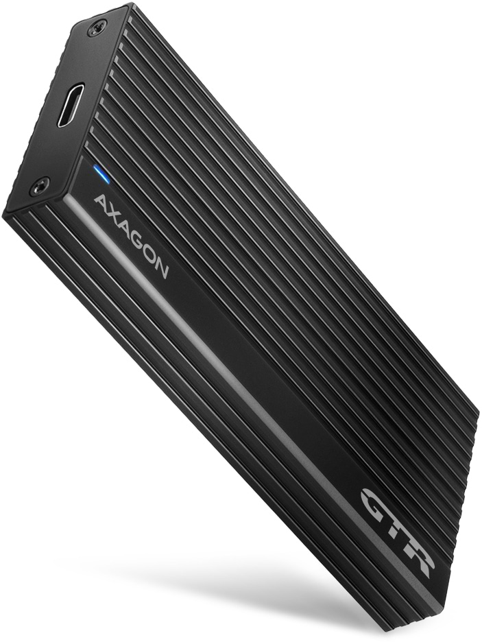 Внешний карман AXAGON SuperSpeed+ USB-C - NVMe M.2 THIN RIB box (EEM2-GTR)