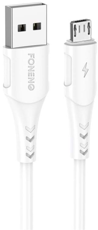 Фото - Кабель синхронизации данных Foneng X81 USB - micro USB (M/M), 2.1 A, 1 м White (X81-CA-MU)
