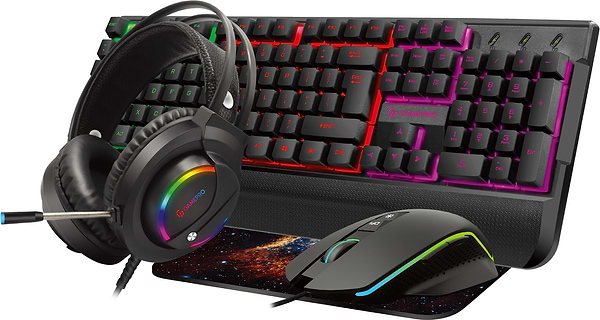 Фото - Клавіатура+миша GamePro + навушники 4in1 GS1252USB