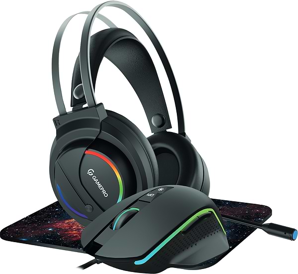 Фото - Мышь проводная игровая GamePro Gameset 3in1 GS890USB (+ наушники и коврик)