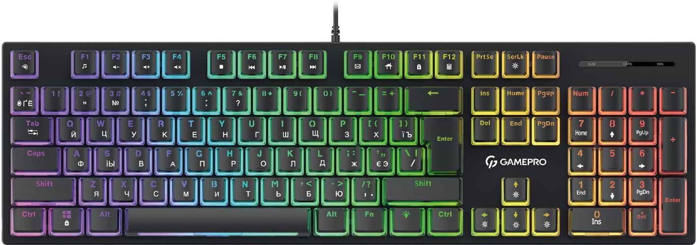 Клавіатура дротова ігрова GamePro MK85B Blue - Фото 1