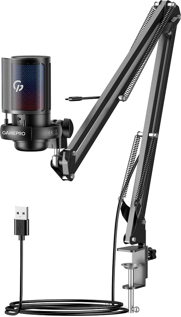 Фото - Мікрофон до комп'ютера GamePro UGM145B Black