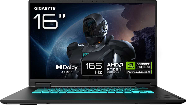 Фото - Ноутбук ігровий Gigabyte Gaming A16 (3WHK3UA864SD) Black Steel