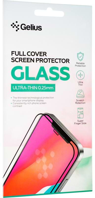 Захисне скло для смартфону Gelius Full Cover Ultra-Thin 0,25 мм for Infinix HOT 40i Black (98336)